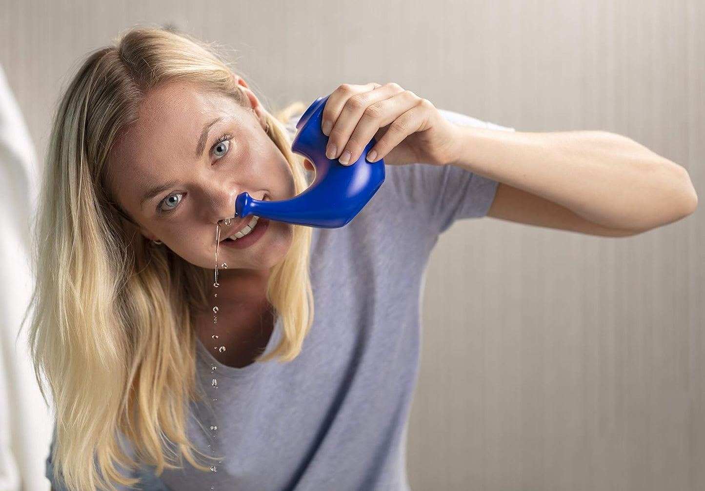 Limpiador nasal Neti Pot de cuerno de rinoceronte