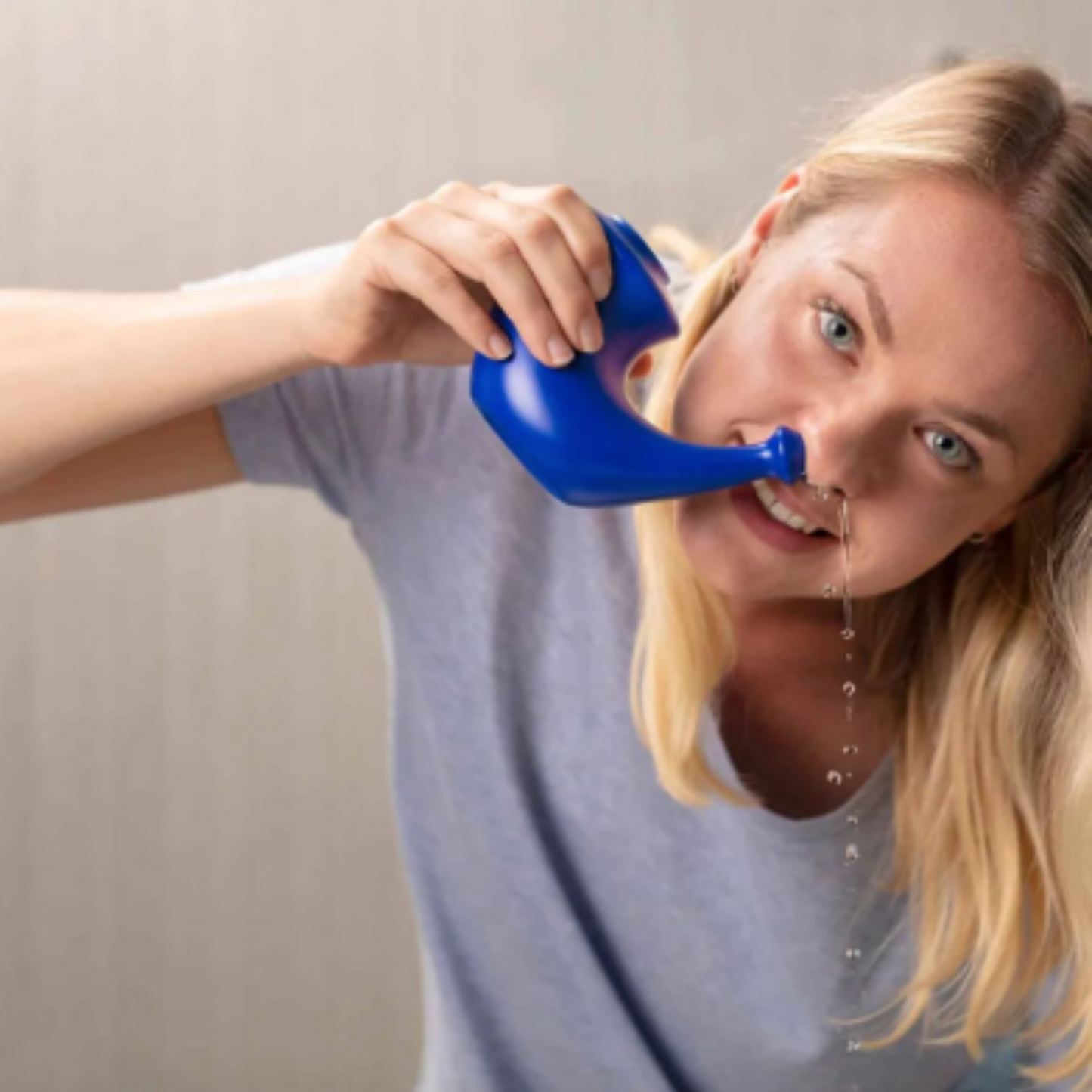 Limpiador nasal Neti Pot de cuerno de rinoceronte