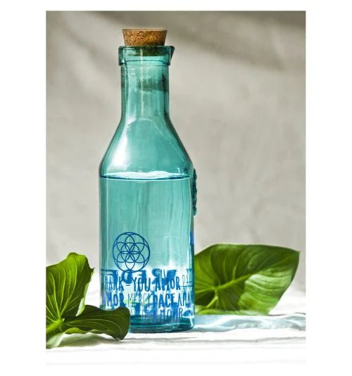 Harmony Water Bottle in a table with nature