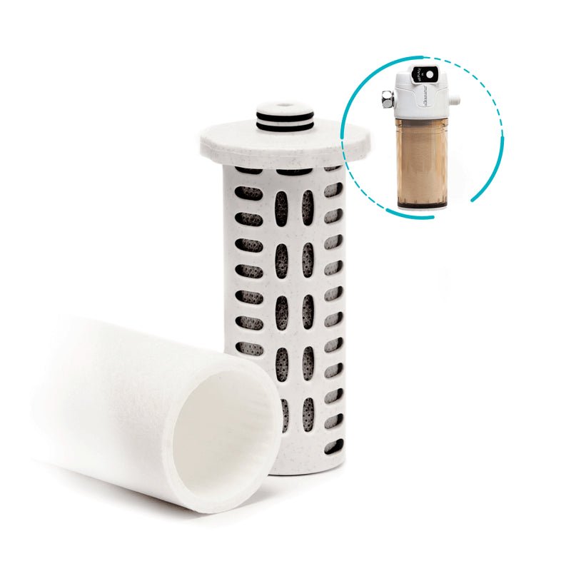 Replacement Filter for Shower Filter 2.0 with Borosilicate Glass Bottle bundle - alkanatur - Bundle - Alkanatur