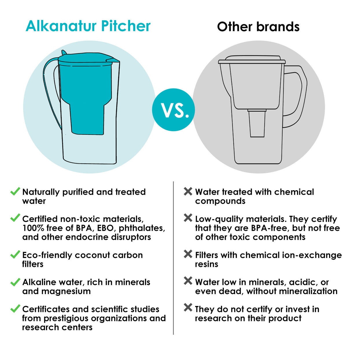 Alkanatur Pitcher Annual Pack (Zeolite Filter)