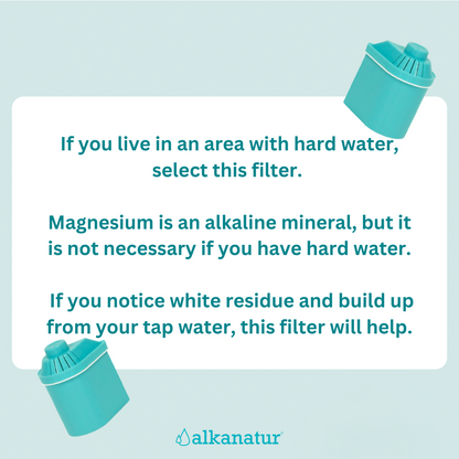 Alkanatur Pitcher with Low Magnesium Emission Filter
