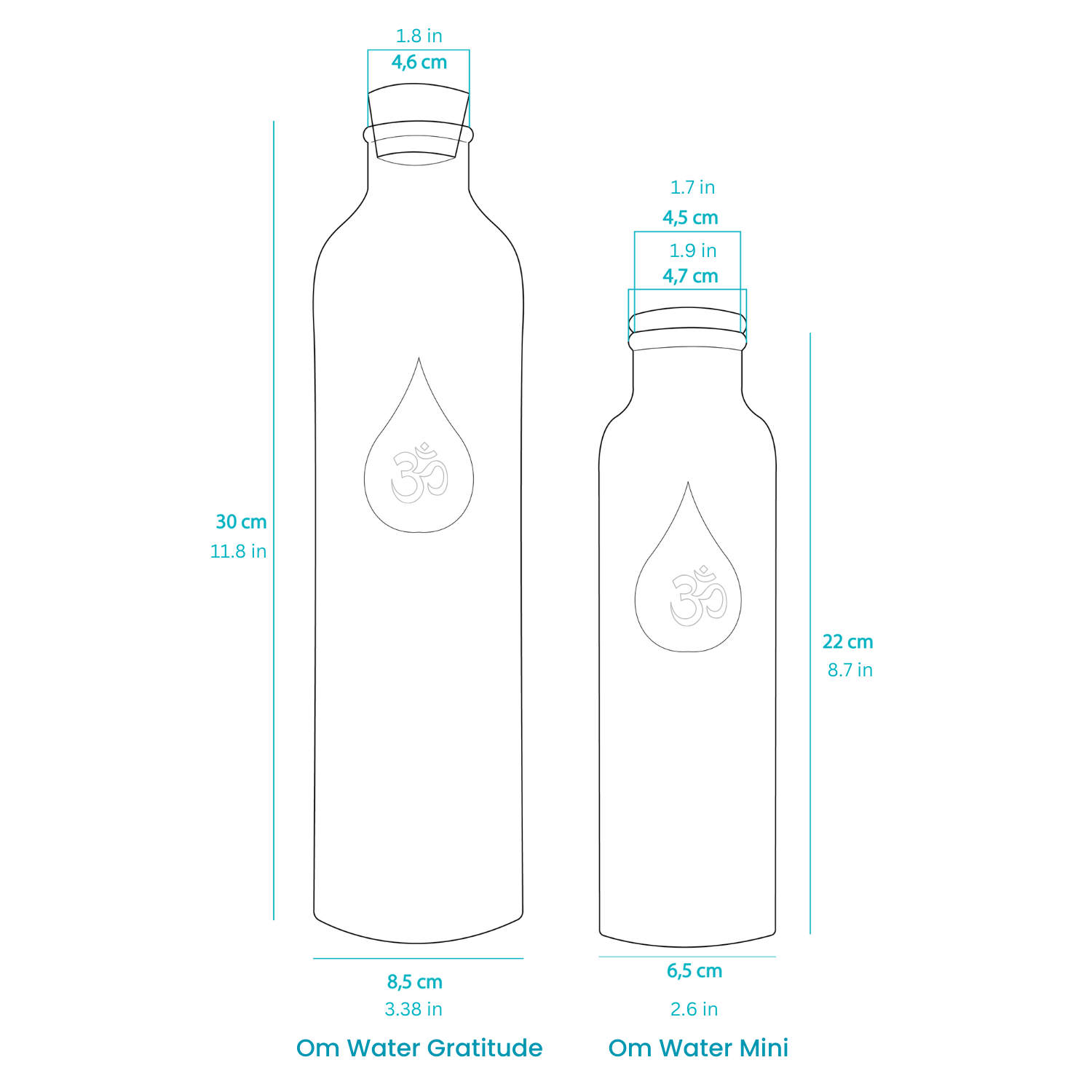 OmWater Mini 501 ml / 17 oz