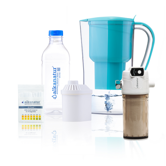 Alkanatur Pitcher with Shower Filter bundle