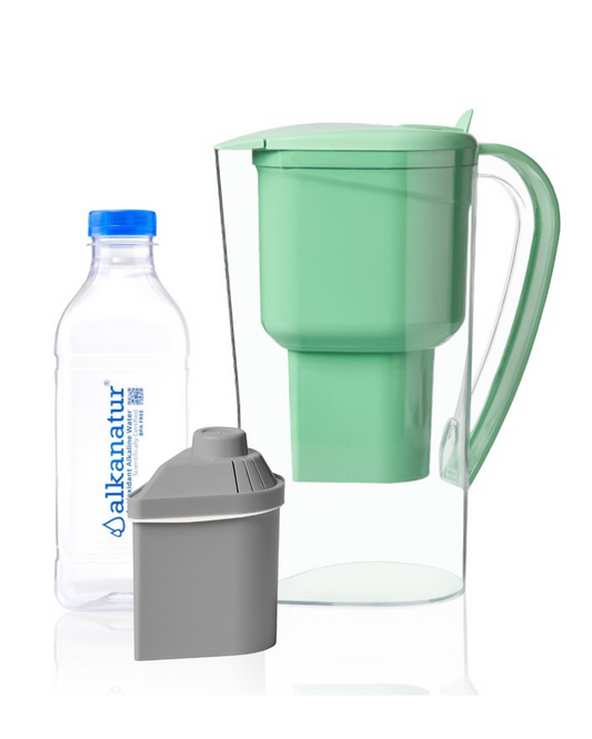 Alkanatur Green Pitcher with Zeolite Filter