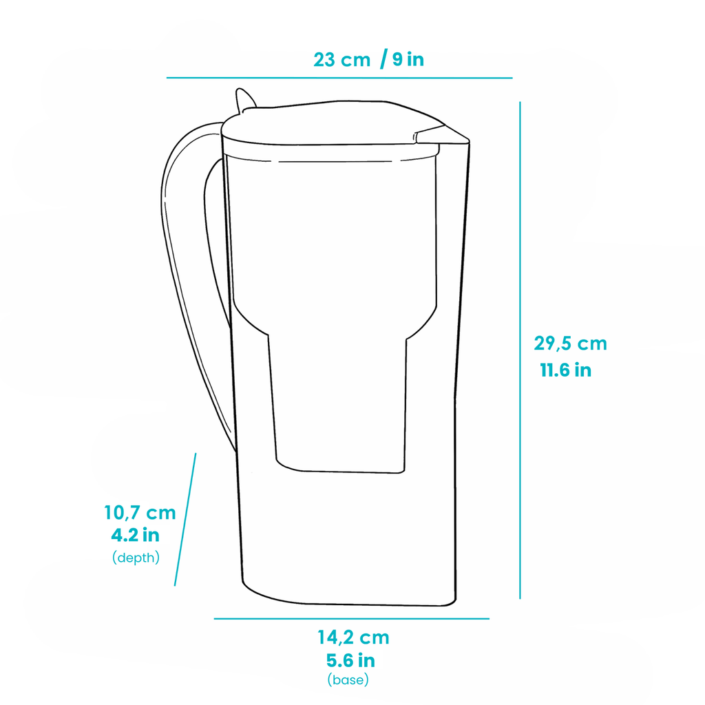 Alkanatur Drops Pitcher with Borosilicate Glass Bottle bundle - Alkanatur North America - Bundle - Alkanatur